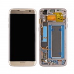 LCD + dotyk + rámeček pro Samsung Galaxy S7 Edge G935F zlatá (Service Pack)