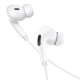 Hoco USB-C M83 white earphones