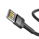Baseus nabíjecí / datový kabel (Speciální edice) Lightning 2,4A 1m Cafule černá