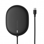 Baseus Light Magnetic Wireless Charger (For iPhone 12 with Type-C Cable 1.5M) Black