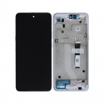 LCD + touch + frame for Motorola Moto G20 Breeze blue (Service Pack)