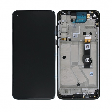 LCD + dotyk + rámeček pro Motorola G8 Power černá (Service Pack)