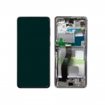 LCD + touch + frame for Samsung Galaxy S21 Ultra 5G G998 silver (Service Pack)