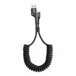 Baseus Fish-Eye Spring Data Cable USB for Type-C 2A 1m Black