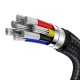 Baseus Cafule Series nabíjecí/datový kabel USB-C na USB-C 2m 100W černá