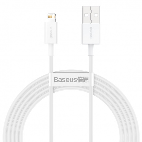 Baseus Superior Series rychlonabíjecí kabel USB/Lightning 2.4A 2m bílá