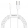 Baseus Superior Series fast charging USB/Lightning cable 2.4A 2m white