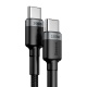 Baseus Cafule Series nabíjecí / datový kabel USB-C/USB-C 100W 2m šedá-černá