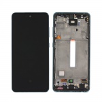 LCD + touch + frame for Samsung Galaxy A52 4/5G A525/526 blue (Service Pack)