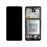 LCD + dotyk + rámeček pro Samsung Galaxy A72 4G/5G A725/A726 fialová (Service pack)