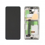LCD + touch + frame without camera for Samsung Galaxy S20 Ultra Cloud White (Service Pack)