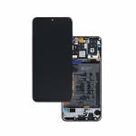LCD + touch + frame + battery for Huawei P30 Lite 256GB midnight black (Service Pack)