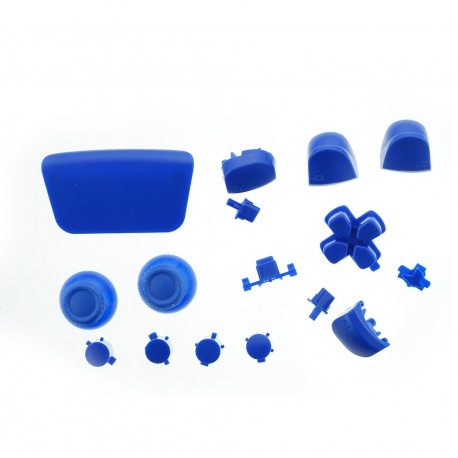 PS5 replacement plastic buttons 16pcs dark blue