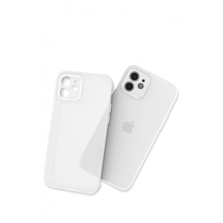 Ultra-thin matte TPU case for iPhone 13 Pro Max transparent white