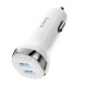 Hoco dual car charger adapter Z40 Superior white