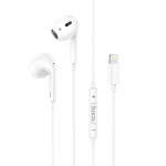 Hoco M1 Max Crystal Earphones for Lightning With Mic White