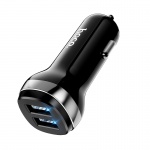 Hoco dual car charger adapter Z40 Superior black