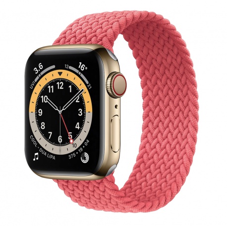 COTECi nylonový řemínek 170 mm pro Apple Watch 42/44/45/49mm zářivě růžová
