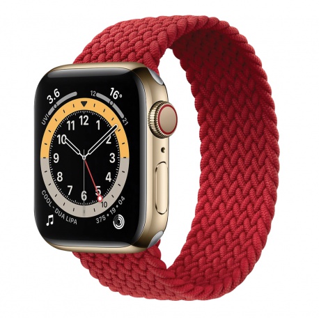 COTECi nylon strap 157 mm for Apple Watch 42/44/45/49mm red