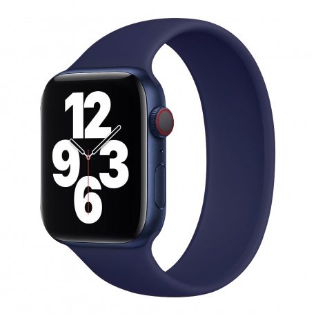 COTECi silicone strap 170 mm for Apple Watch 42/44/45/49mm midnight blue