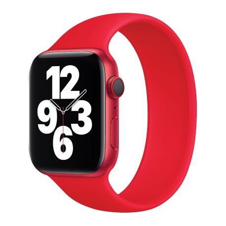 COTECi silicone strap 160 mm for Apple Watch 42/44/45/49mm red