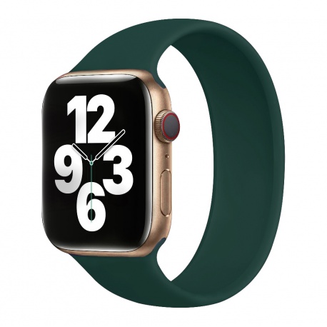 COTECi silikonový řemínek 150 mm pro Apple Watch 42/44/45/49mm piniově zelená