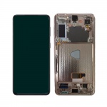 LCD + dotyk + rámeček pro Samsung Galaxy S21 5G SM-G991 fialová (Service pack)