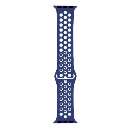 RhinoTech sports strap for Apple Watch 38/40/41mm, Blue and White