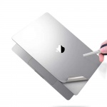 COTECi Fuselage Film Set for Macbook Pro 13 Touch Bar (A1708/A1706/A1989/A2159) Silver