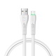 Mcdodo charging/data cable Micro USB with LED indicator 1.2m Flying Fish Series, white