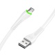 Mcdodo charging/data cable Micro USB with LED indicator 1.2m Flying Fish Series, white
