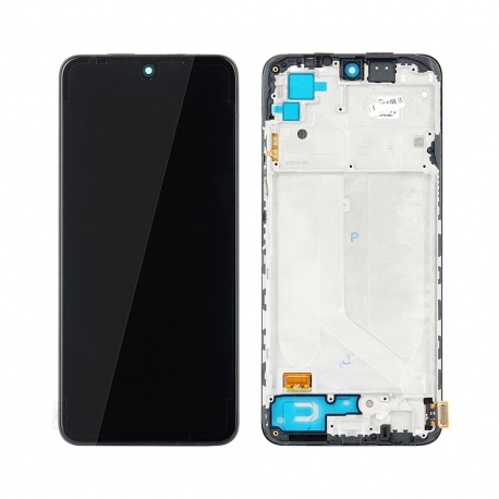 LCD + dotyk + rámeček pro Xiaomi Redmi Note 10S 4G 2021 / Note 10 4G černá (Service pack)