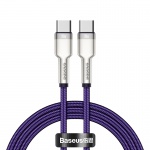Baseus Cafule Series Metal Data Cable Type-C/Type-C 100W 1m Purple