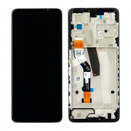 LCD + touch + frame for Motorola G51 black (Service Pack)
