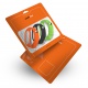 RhinoTech řemínky pro Xiaomi Mi Band 3 / 4  (3-pack černá, oranžová, zelená)