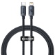 Baseus Crystal Shine Series charging / data cable USB-C / Lightning 20W 1.2m, black