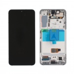 LCD + Touch + Frame for Samsung Galaxy S22 S901B 2022 White (Service Pack)