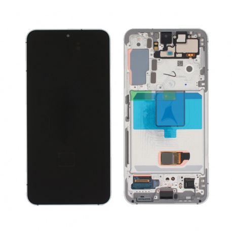 LCD + touch + frame for Samsung Galaxy S22 S901B 2022 white (Service Pack)