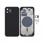 Back Cover Assembled for Apple iPhone 12 (Black)