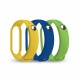 RhinoTech straps for Xiaomi Mi Band 3 / 4 (3-pack dark blue, yellow, green)