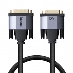Baseus Enjoyment Series kabel DVI samec na DVI samec pro obousměrný přenos 1m, šedá