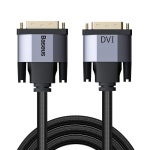 Baseus Enjoyment Series DVI Male To DVI Male bidirectional Adapter Cable 2m Dark Grey