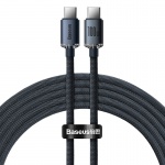 Baseus Crystal Shine Series Fast Charging Data Cable Type-C To Type-C 100W 2M Black