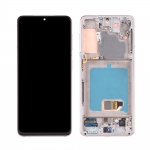 LCD + touchscreen + frame for Samsung Galaxy S21 5G SM-G991 without camera Grey (Service pack)