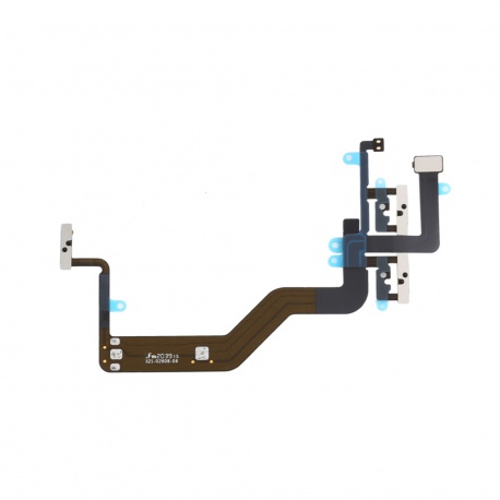 Flex cable power button + volume buttons + metal plate for Apple iPhone 12 Mini