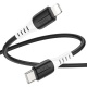 Hoco silicone charging / data cable Lightning PD X82 1m black