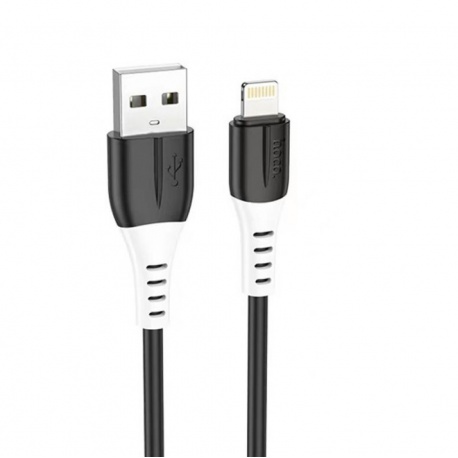 Hoco silicone charging/data cable Lightning X82 1m black