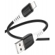 Hoco silikonový nabíjecí / datový kabel Lightning X82 1m černá