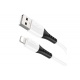 Hoco silicone charging/data cable Lightning X82 1m white