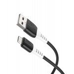 Hoco silicone charging/data cable Micro USB X82 1m black